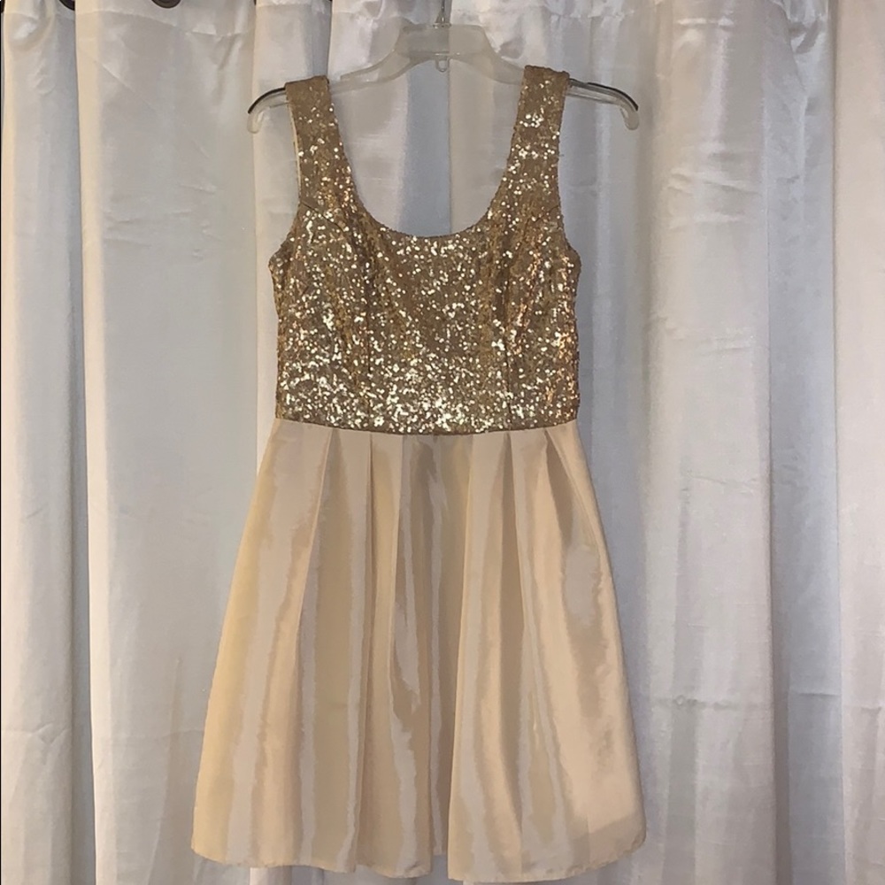 ASOS Gold sparkly dress